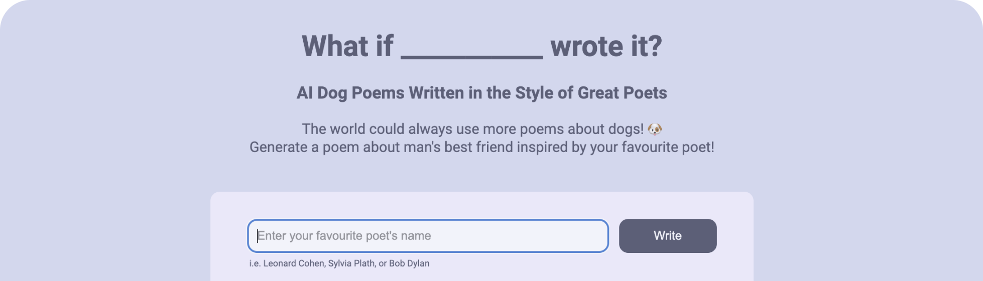 ai poet app image